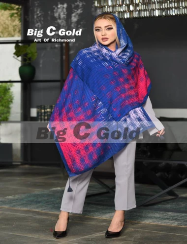 شال نخی منگوله دار کد 8879