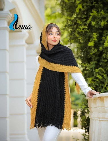 شال بافت ریشه دار عرض 60 کد 5820