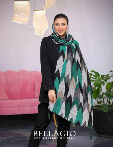 شال صابونی منگوله دار کد 8872