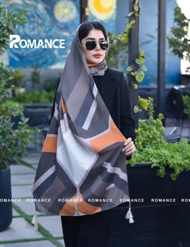 شال نخی پاییزه منگوله دار عرض 75 کد 5954