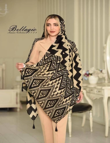 شال نخی منگوله دار کد 10280