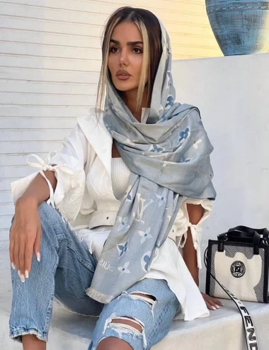شال ژاکارد وارداتی عرض 80 کد 5893