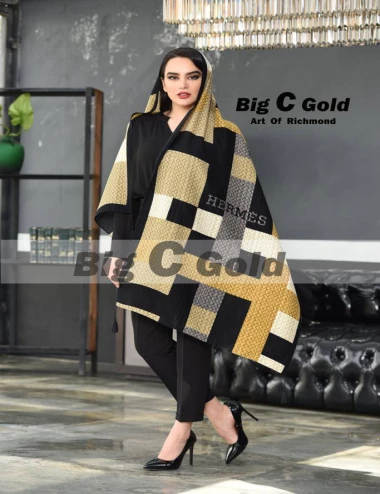 شال نخی منگوله دار عرض 75 کد 8559