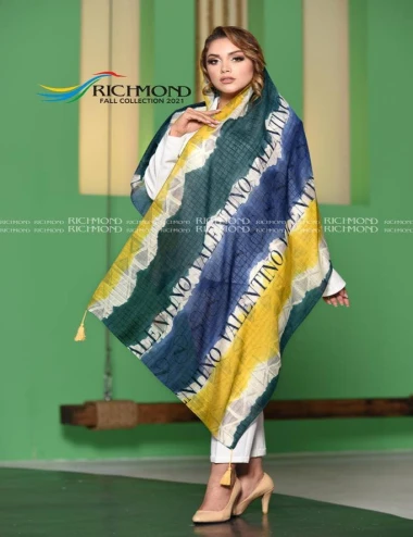 شال نخی بهاره منگوله دار 0318