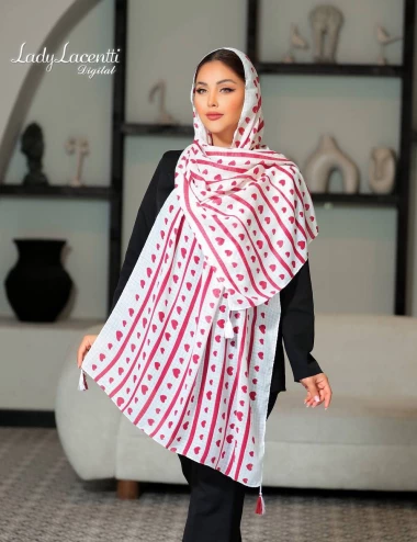 شال نخی منگوله دار کد 10315