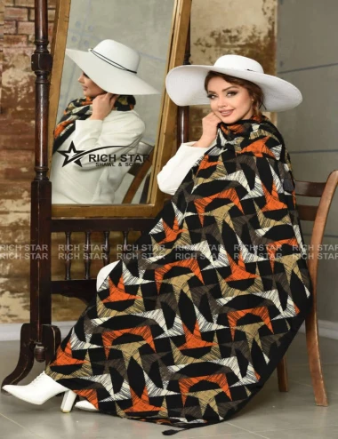 شال نخی بهاره منگوله دار 0352