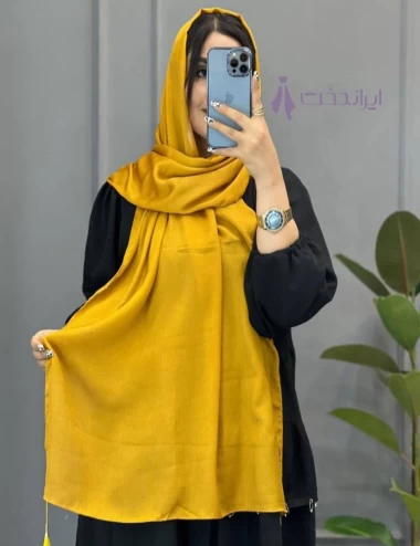 شال مجلسی شاین منگوله دار عرض 70 کد 6571