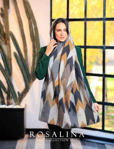 شال موهر ریشه پرزی عرض 75 کد 6297