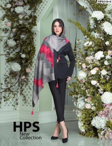 شال صابونی منگوله دار کد 61450101505
