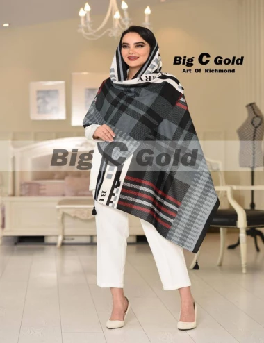 شال نخی منگوله دار کد 8770