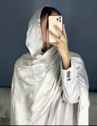 شال مجلسی شاین تمام نگین کد10557