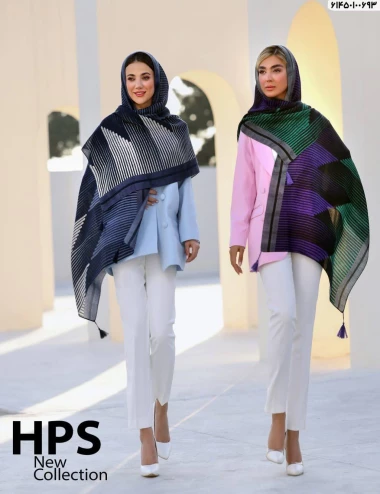 شال صابونی منگوله دار کد 61450100693