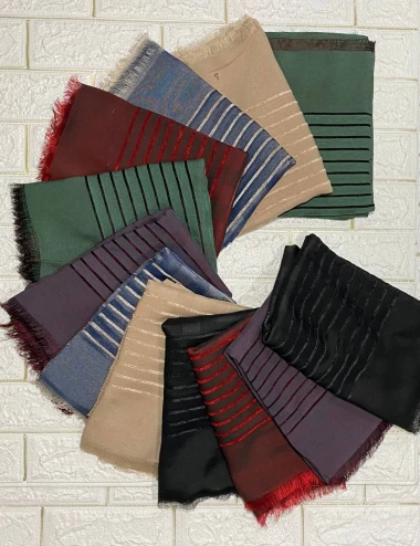 شال نخی دستک مخمل عرض 80 کد 8563