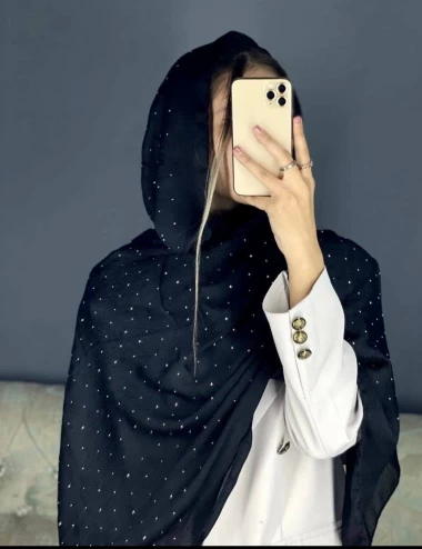 شال مجلسی شاین تمام نگین کد10557