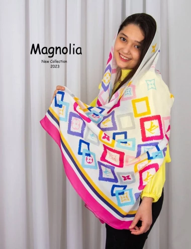 شال نخی کریستال دخترانه عرض 75 کد 8478