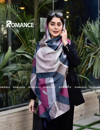 شال نخی پاییزه منگوله دار عرض 75 کد 5954