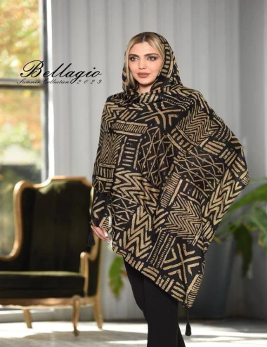 شال نخی منگوله دار کد 10280