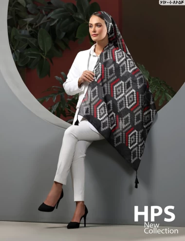 شال سی آی اسکارف منگوله دار کد 61600108654