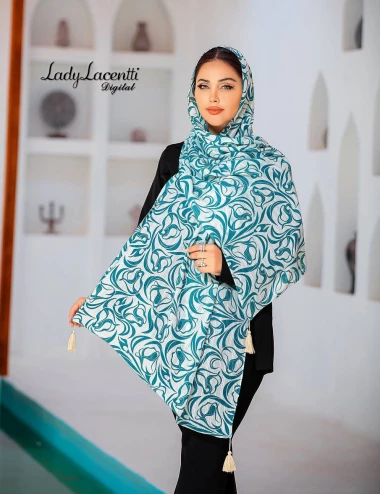 شال نخی منگوله دار کد 10314