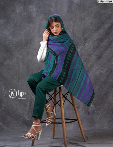 شال صابونی منگوله دار کد 61450109256