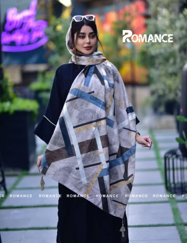 شال نخی پاییزه منگوله دار عرض 75 کد 5394