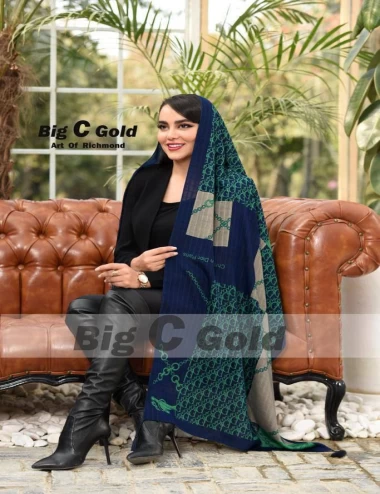 شال نخی پاییزه منگوله دار عرض 75 کد 5970