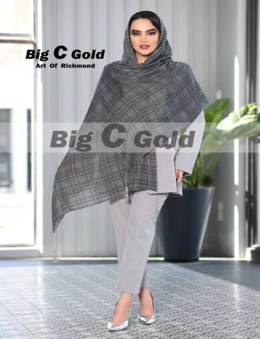 شال نخی منگوله دار کد 8787