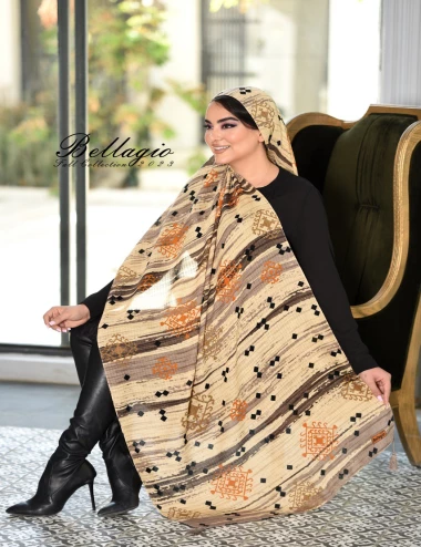 شال پاییزه منگوله دار کد 10399
