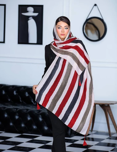 شال نخی پارچه صابونی اعلا کد 8769