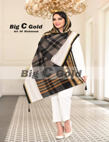 شال نخی منگوله دار کد 8770