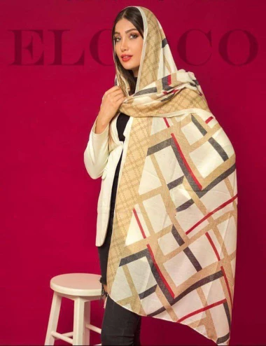 شال نخی منگوله دار کد 8791