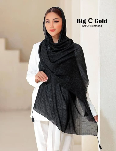 شال نخی منگوله دار کد 10323
