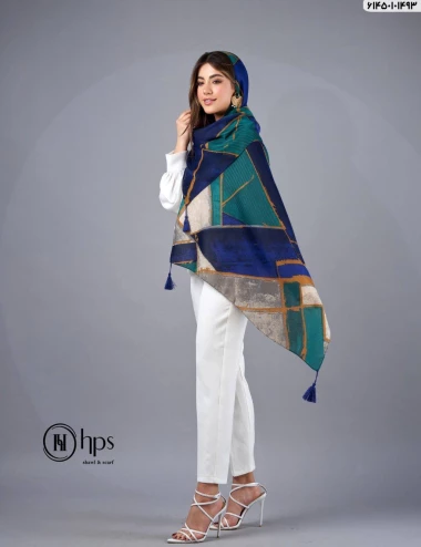 شال صابونی منگوله دار کد  61450101493