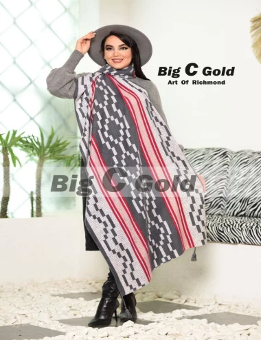 شال موهر منگوله دار عرض 75 کد 6056