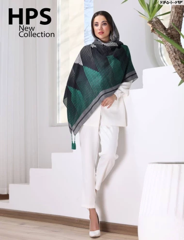 شال صابونی منگوله دار کد 61450100693