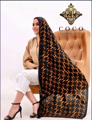 شال نخی منگوله دار کد 10097