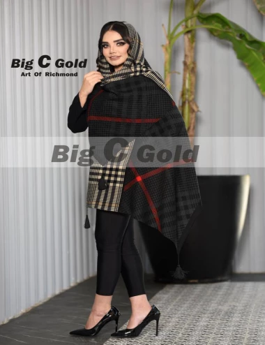 شال نخی منگوله دار کد 8880