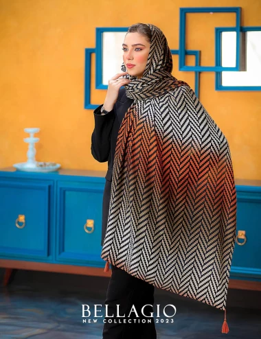 شال صابونی منگوله دار کد 8873