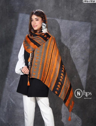 شال صابونی منگوله دار کد 61450109256