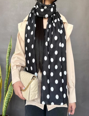 شال نخی منگوله دار عرض 75 کد 8700