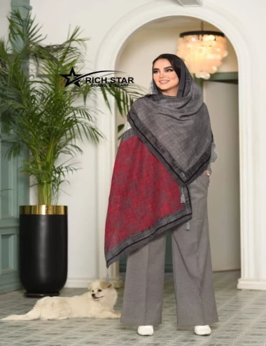 شال پاییزه منگوله دار کد 10395