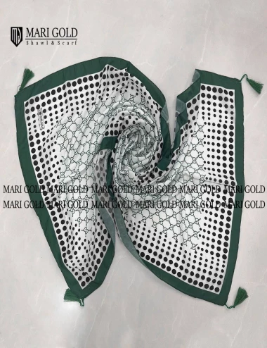 شال نخی منگوله دار عرض 75 کد 8549