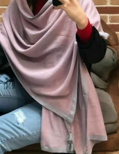 شال اسلپ نوار دوزی منگوله‌دار 0748
