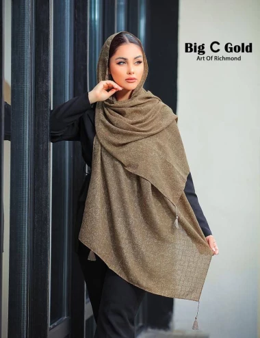 شال نخی منگوله دار کد 10323