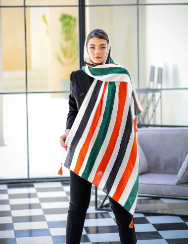 شال نخی پارچه صابونی اعلا کد 8769