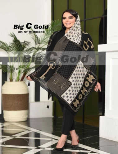 شال نخی منگوله دار کد 10208