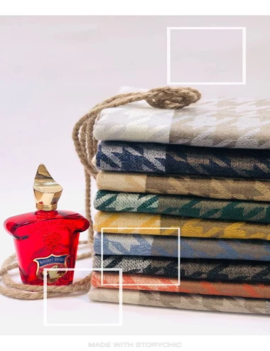 شال موهر وارداتی ریشه پرزی عرض 75 کد 6066