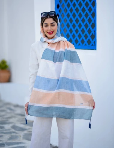 شال نخی منگوله دار کد 10084