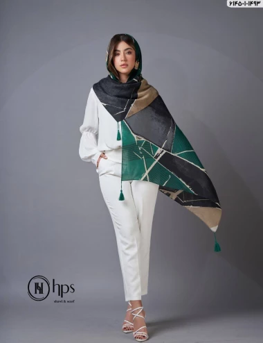 شال صابونی منگوله دار کد  61450101493