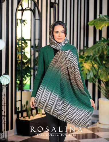 شال موهر ریشه پرزی عرض 75 کد 6228
